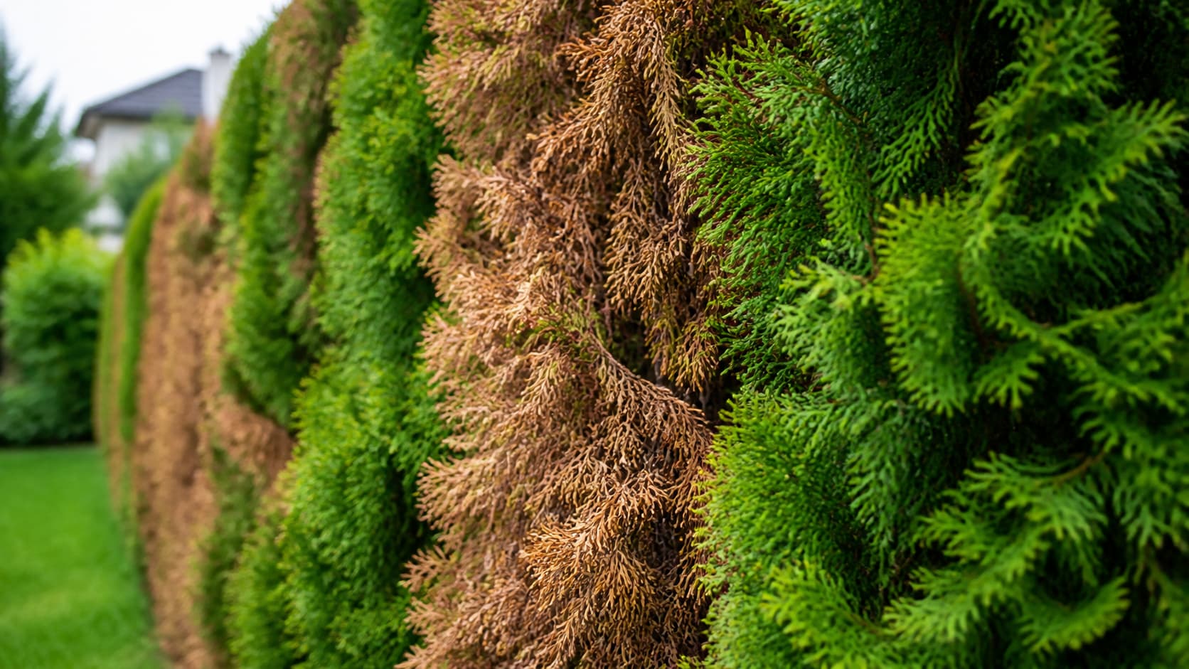 Why thuja turns brown and how to save it