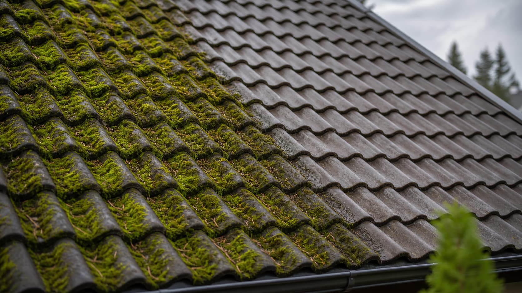 Moss on the roof: why it is dangerous and how to remove it