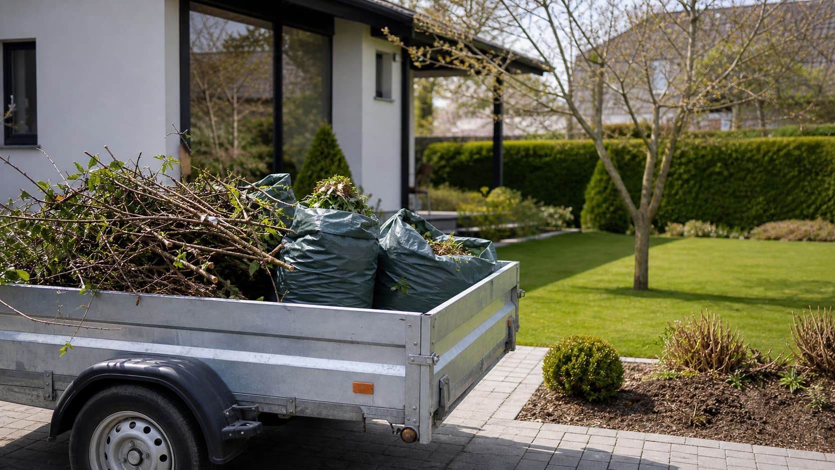 Where to put garden waste: branches, leaves, grass